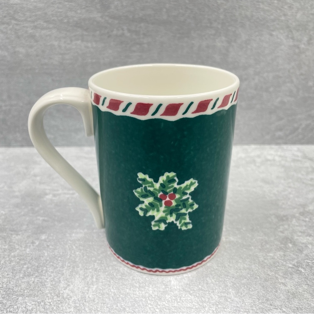 Fitz and Floyd Ceramic Coffee Mug Cup Yuletide Holiday Christmas